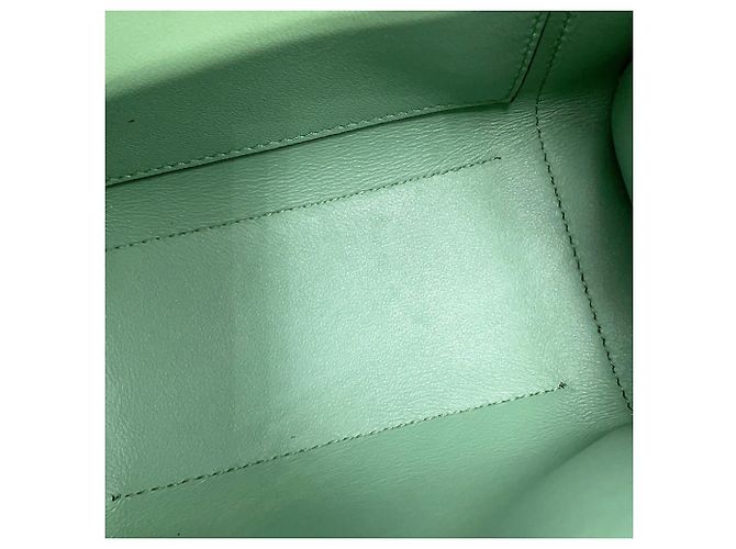 Sac à épaule en cuir vert clair Salvatore Ferragamo - vue 11