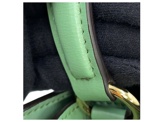 Sac à épaule en cuir vert clair Salvatore Ferragamo - vue 14