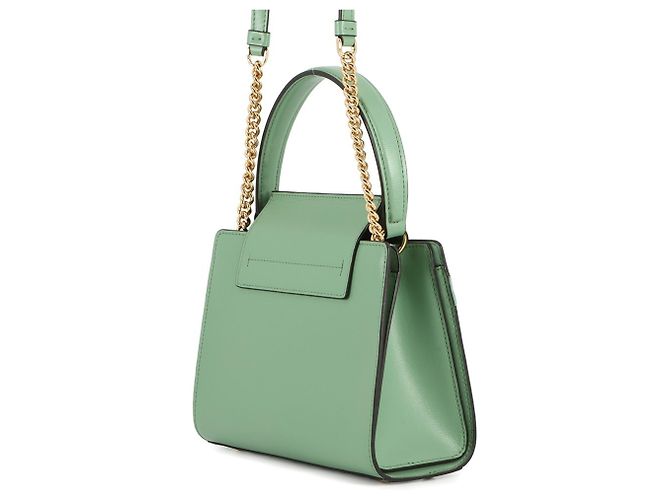 Sac à épaule en cuir vert clair Salvatore Ferragamo - vue 2