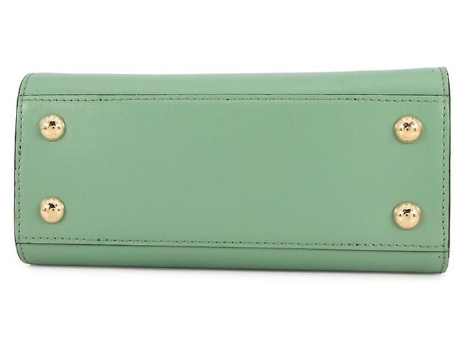 Sac à épaule en cuir vert clair Salvatore Ferragamo - vue 3