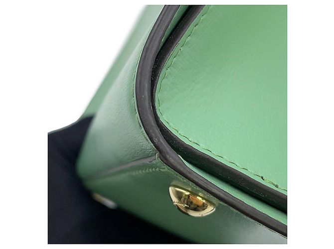 Sac à épaule en cuir vert clair Salvatore Ferragamo - vue 8