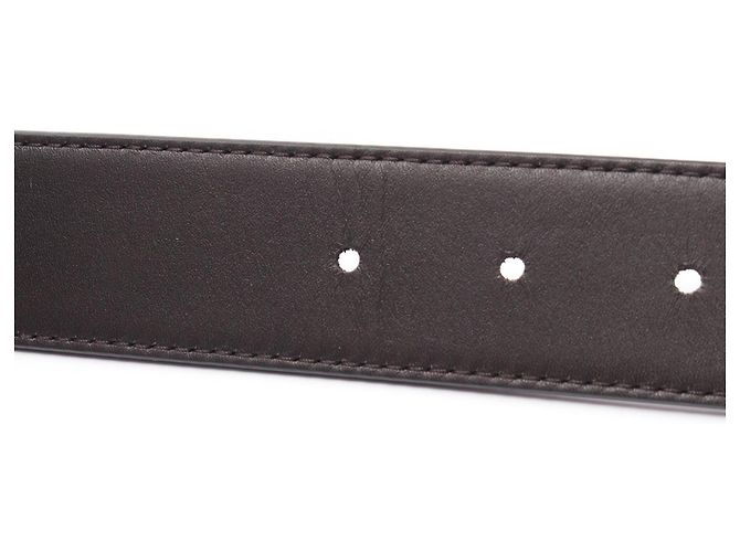 Cintura reversibile in pelle Bottega Veneta Marrone Nero - vista 8