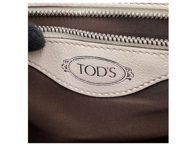 Borsa a mano Tod's Mikey Mini Bowler in pelle Crudo - vista 15
