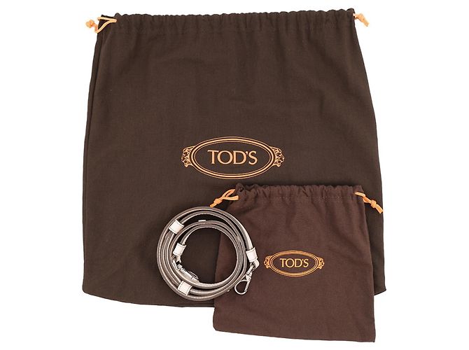 Borsa a mano Tod's Mikey Mini Bowler in pelle Crudo - vista 17