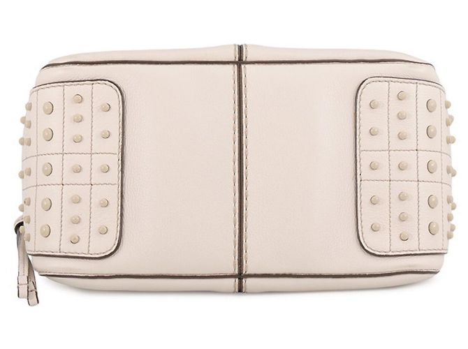 Borsa a mano Tod's Mikey Mini Bowler in pelle Crudo - vista 3