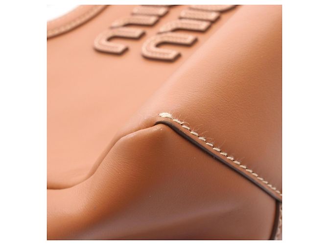 Borsa 2-Way Ivy Miu Miu in pelle marrone - vista 5