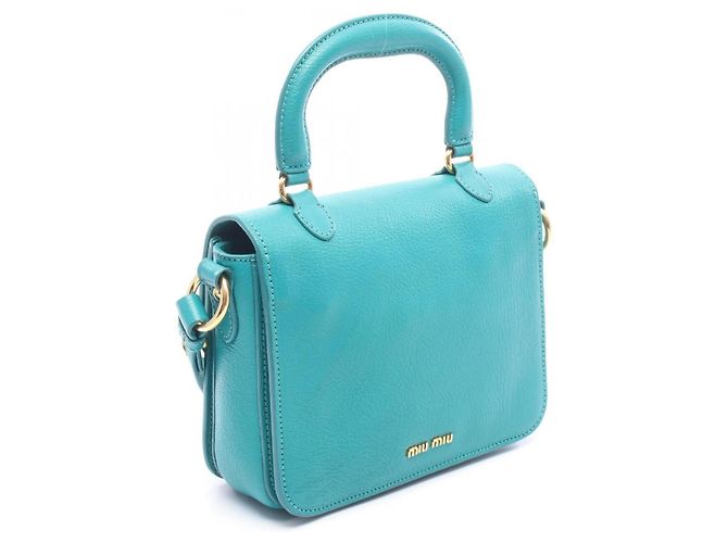 Miu Miu Madras 2-Way Handtasche Grün - Ansicht 2