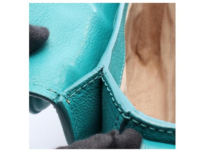 Miu Miu Madras 2-Way Handtasche Grün - Ansicht 6
