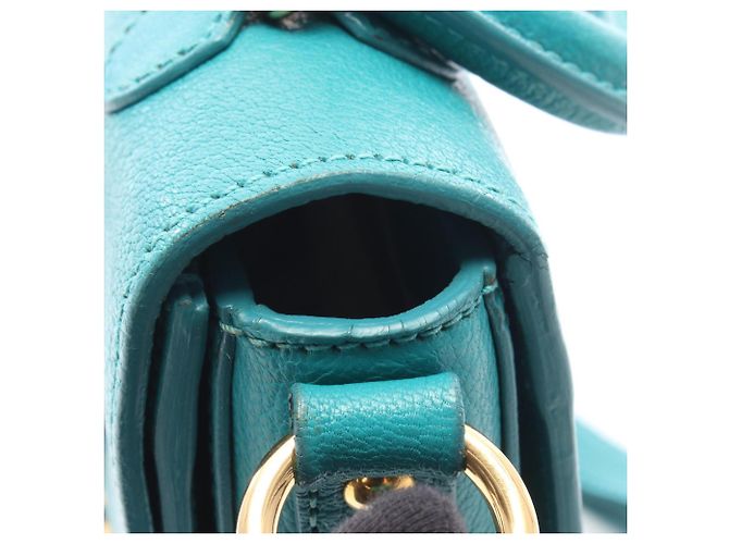 Miu Miu Madras 2-Way Handtasche Grün - Ansicht 8