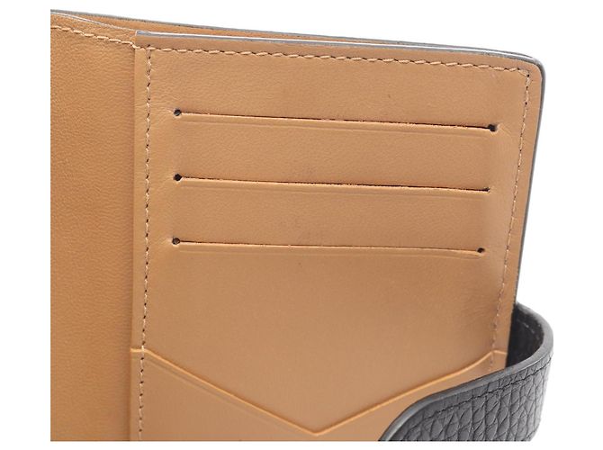 Portafoglio Louis Vuitton LV Vertical Wallet Compact Noir Bi-fold Wallet Nero - vista 8