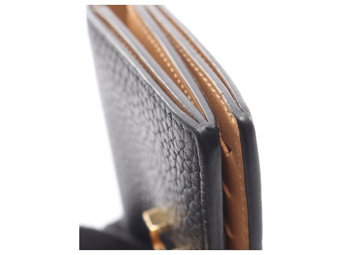 Portafoglio Louis Vuitton LV Vertical Wallet Compact Noir Bi-fold Wallet Nero - vista 9