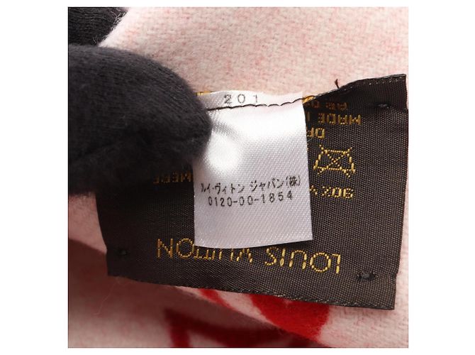 Louis Vuitton Supreme Monogram Schal Rot Beige - Ansicht 4