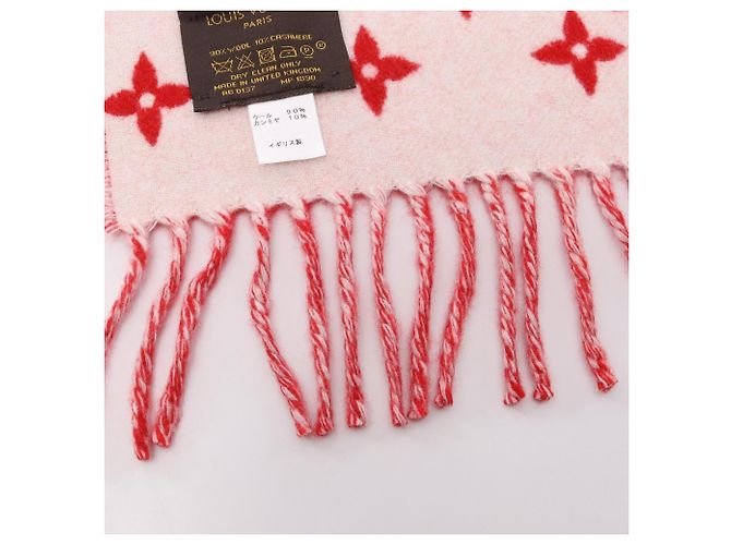 Louis Vuitton Supreme Monogram Schal Rot Beige - Ansicht 5