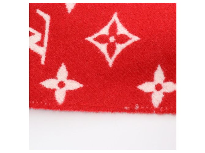 Louis Vuitton Supreme Monogram Schal Rot Beige - Ansicht 7