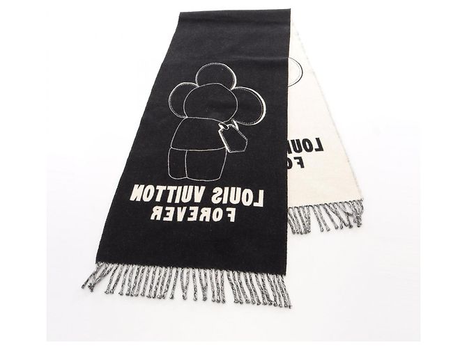 Bufanda Louis Vuitton Vivienne City Negro Crudo - vista 2