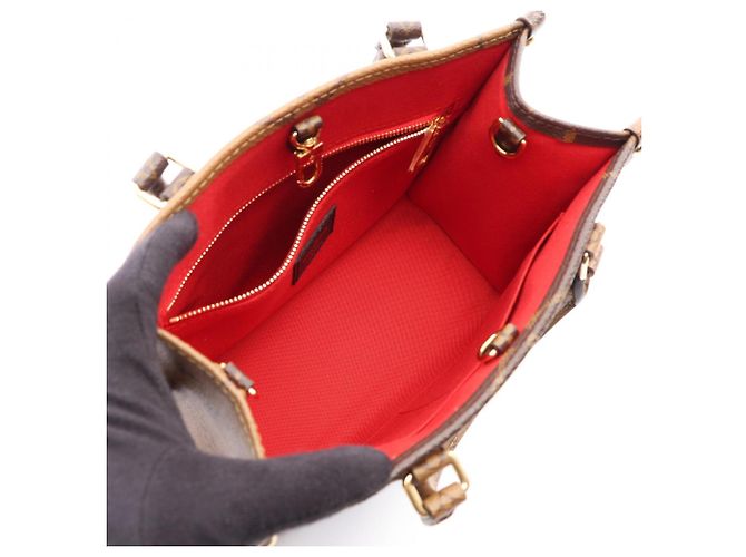 Louis Vuitton OnTheGo PM 2-Wege Handtasche Braun Beige - Ansicht 3