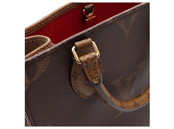 Louis Vuitton OnTheGo PM 2-Wege Handtasche Braun Beige - Ansicht 7