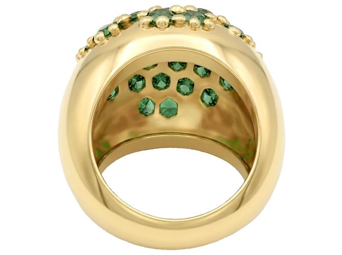 Autre Marque Anello a sfera, oro giallo e smeraldi. - vista 3