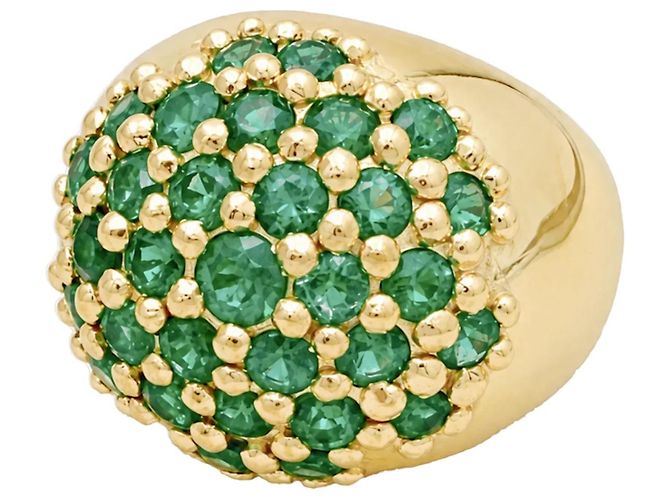 Autre Marque Anello a sfera, oro giallo e smeraldi. - vista 5