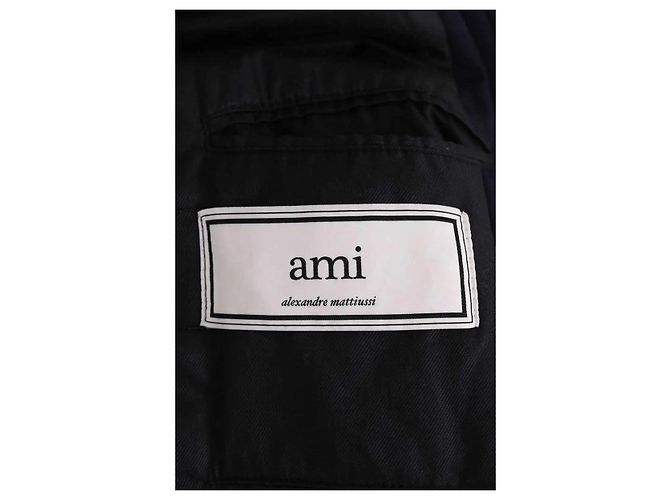 Giacca Ami in lana blu navy - vista 4