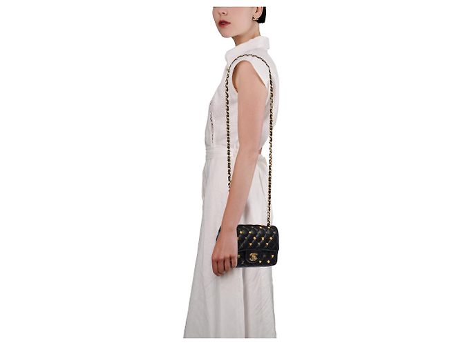 Borsa CHANEL Timeless/Classique in Pelle Nera - 103929 Nero - vista 13
