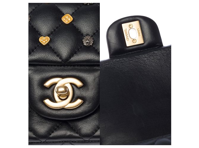 Borsa CHANEL Timeless/Classique in Pelle Nera - 103929 Nero - vista 7