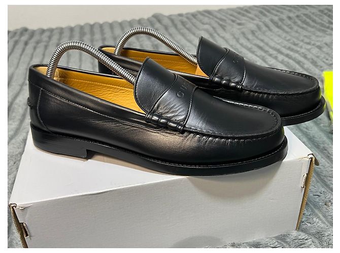 Mocassini Gucci in pelle nera Nero - vista 2