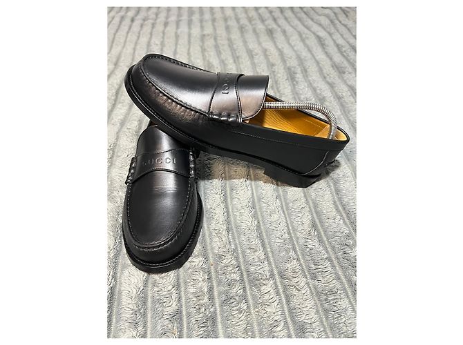 Mocassini Gucci in pelle nera Nero - vista 6