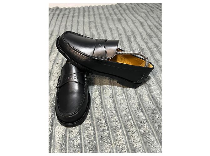 Mocassini Gucci in pelle nera Nero - vista 7