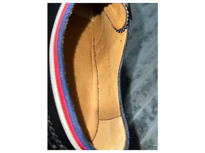 Gucci Scarpe Derby in pelle nera con api e stelle Nero - vista 13