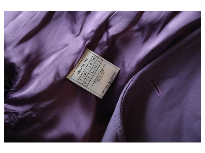 Abrigo Christian Dior Lana Lavanda John Galliano 2009 Púrpura - vista 3