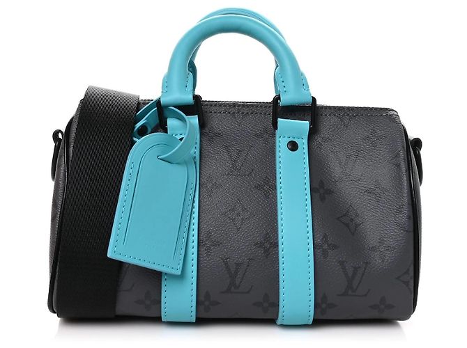 Louis Vuitton Keepall XS Couro Monogram Galaxy Azul Cinza - vista 2