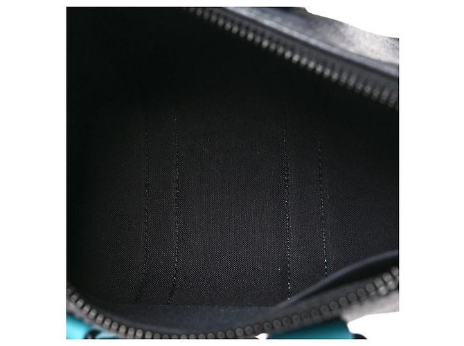 Louis Vuitton Keepall XS Couro Monogram Galaxy Azul Cinza - vista 4