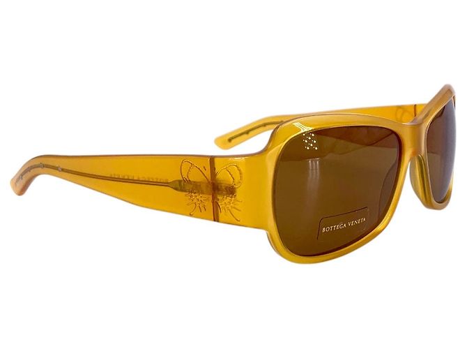 Bottega Veneta Gafas de sol Honey Plastic Butterfly 27/S 57/15 Castaño - vista 4