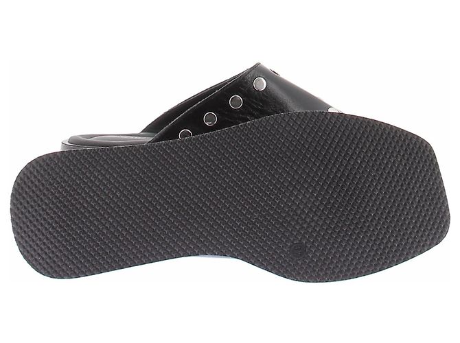 Autre Marque Sandali Nova in pelle nera con borchie Nero - vista 5