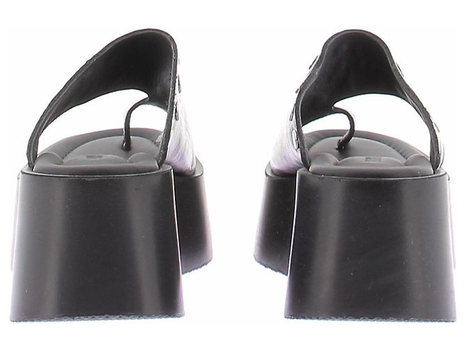 Autre Marque Sandali Nova in pelle nera con borchie Nero - vista 7