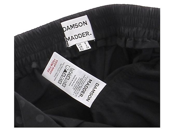Autre Marque Calças de bolinhas pretas DAMSON MADDER de algodão Preto - vista 5