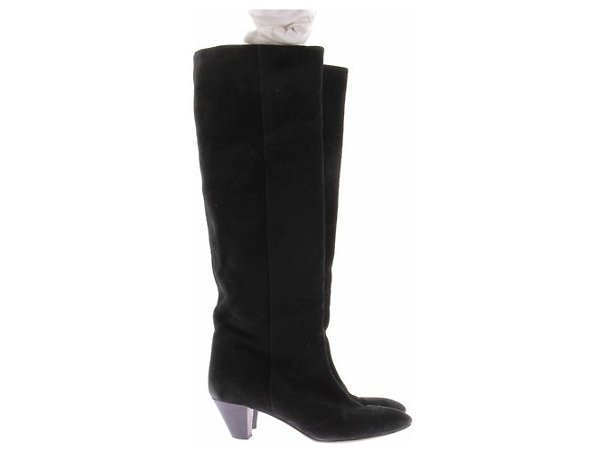 Isabel Marant Etoile Schwarze Wildlederstiefel - Ansicht 5