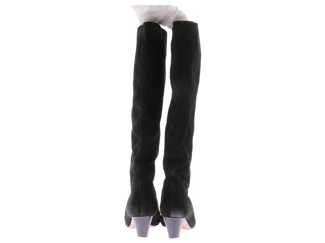 Isabel Marant Etoile Schwarze Wildlederstiefel - Ansicht 6