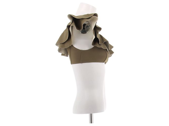Lisa Marie Fernandez Khaki-Bikini-Oberteil - Ansicht 3