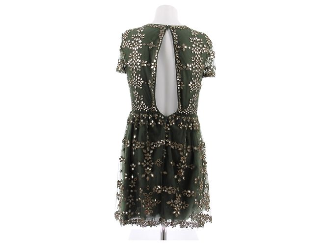 Valentino Garavani Grünes Tüllkleid mit Spiegeln - Ansicht 2