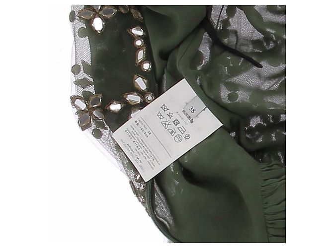 Valentino Garavani Grünes Tüllkleid mit Spiegeln - Ansicht 7