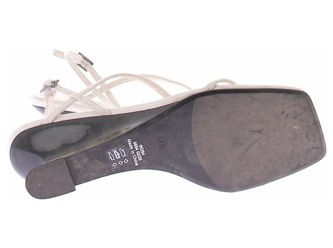 Autre Marque Sandali M&S in pelle beige - vista 5