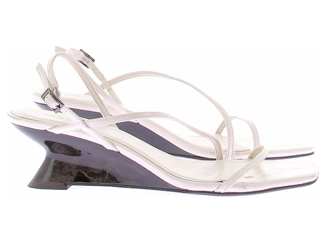 Autre Marque Sandali M&S in pelle beige - vista 6