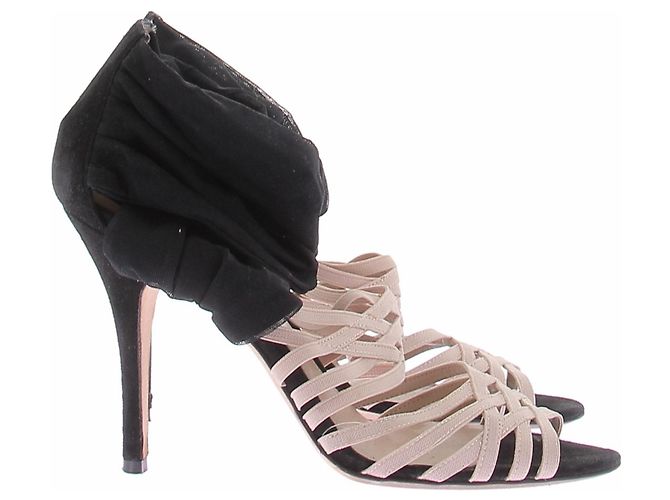 Fendi Décolleté rosa e nere Nero - vista 6