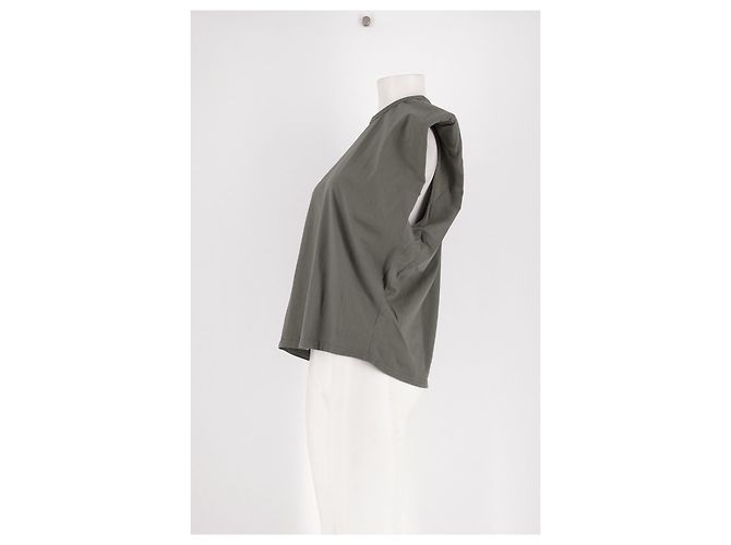 Autre Marque Top de algodón caqui THE FRANKIE SHOP - vista 5