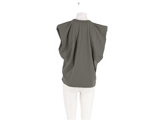 Autre Marque Top de algodón caqui THE FRANKIE SHOP - vista 6