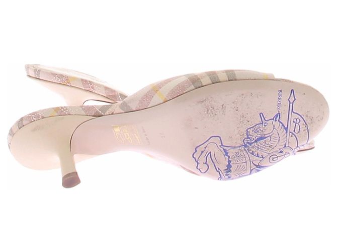 Burberry Sandali alti Mews Check Rosa - vista 6