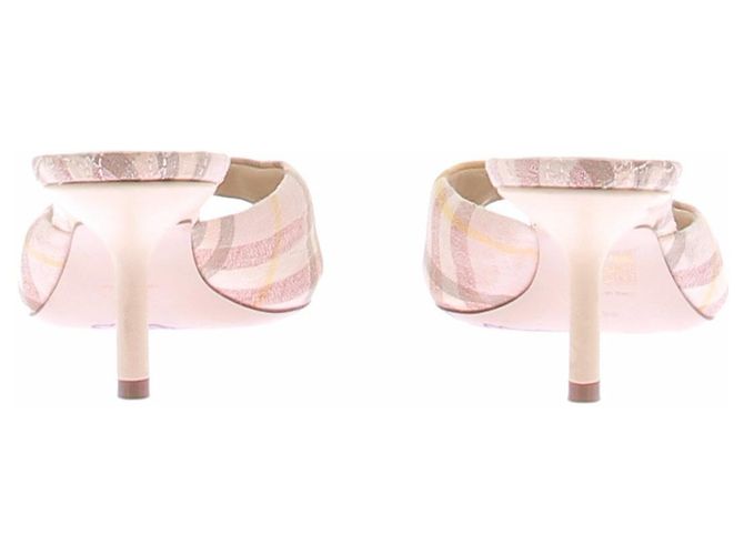 Burberry Sandali alti Mews Check Rosa - vista 8