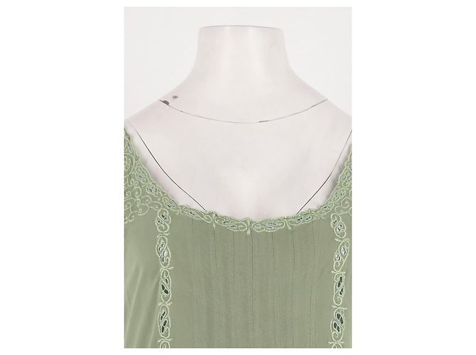 Autre Marque Vestido midi verde SHINTA - vista 2